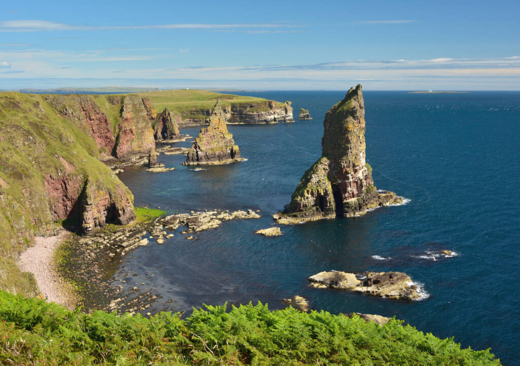 Dramatic sea stacks at Duncansby Head