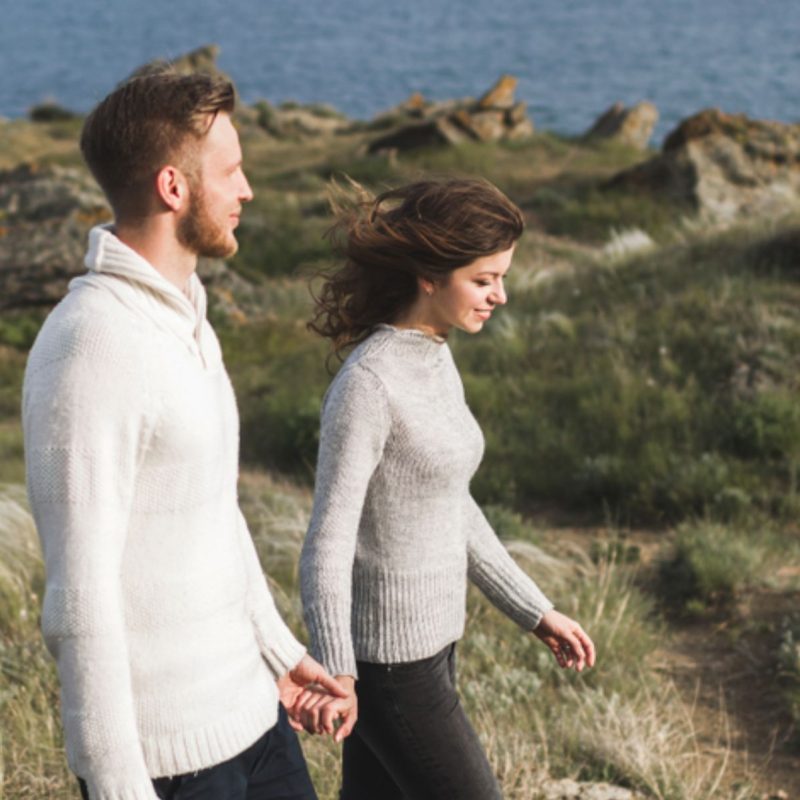 A couple out adventuring the North Coast 500 in scotland on a romantic valentine's break weekend.