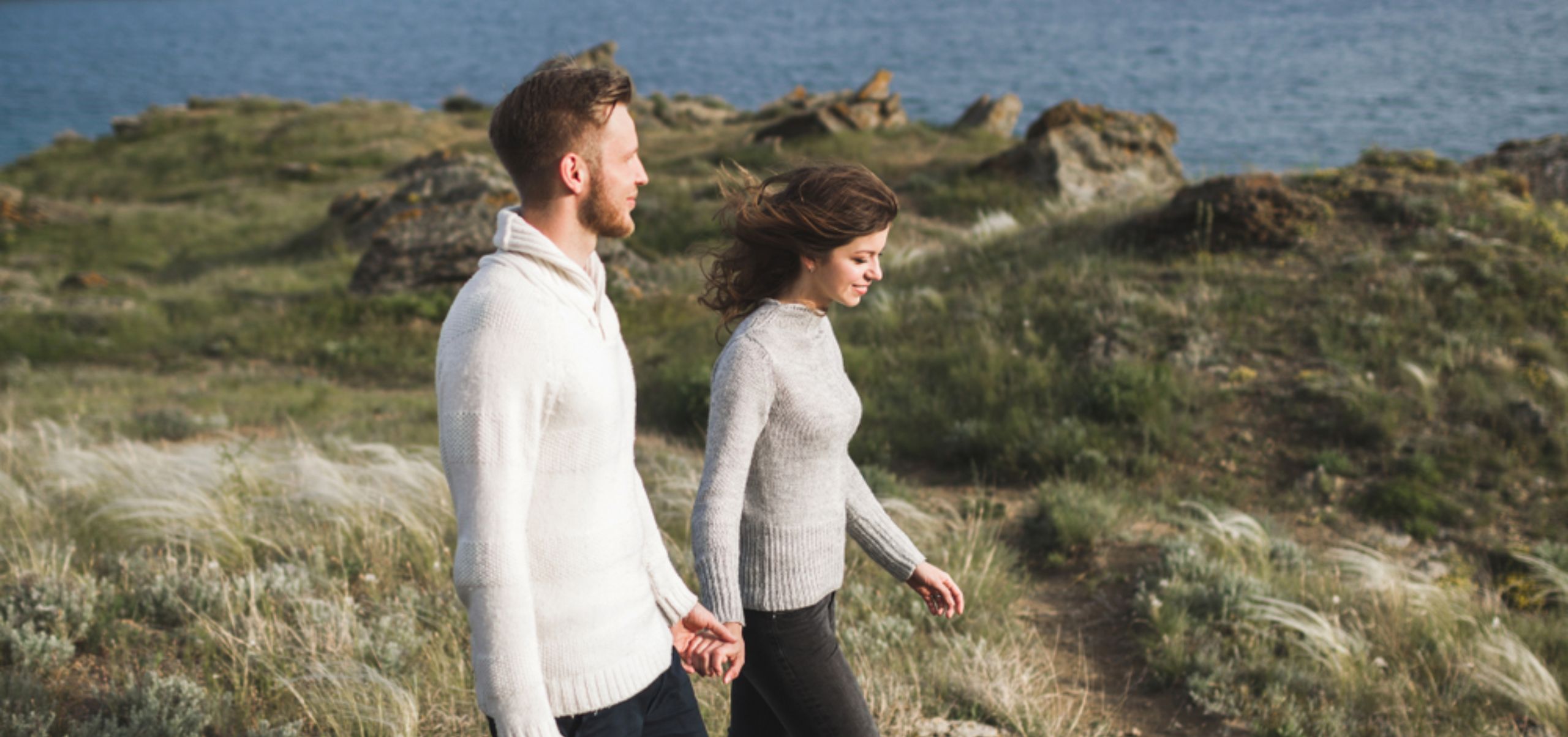 A couple out adventuring the North Coast 500 in scotland on a romantic valentine's break weekend.
