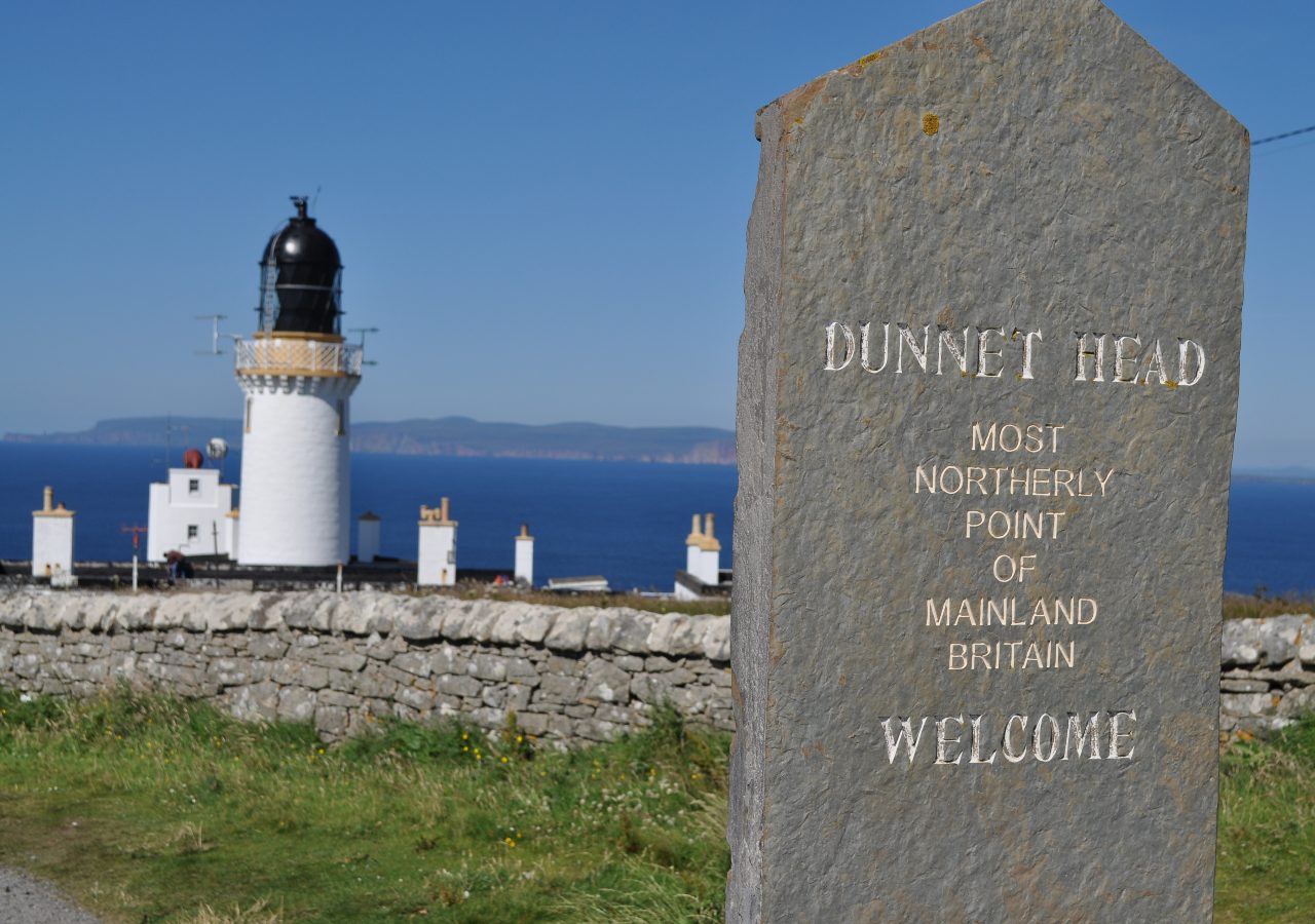 Dunnet Head Sign and Lighthouse