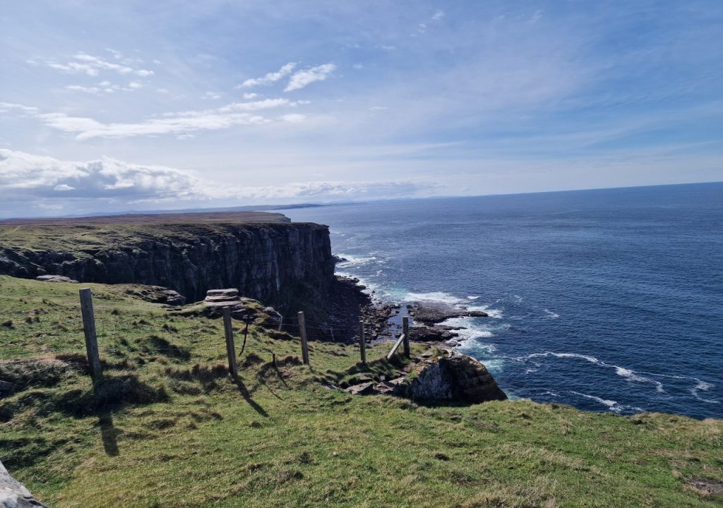 Dunnet head landscape - the most northern point in the UK